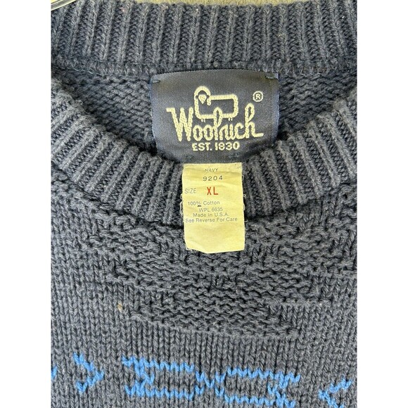 VTG Woolrich Sweater Men's Sz XL Crewneck Southwest Aztec Cabincore Grandpa - Picture 11 of 11